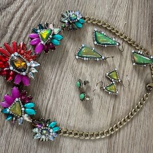 Chloe + Isabel Multicolor Floral Necklace Set